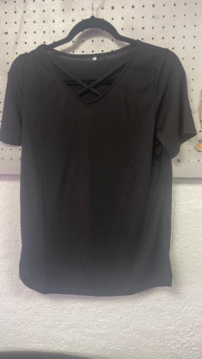 Black criss cross shirt