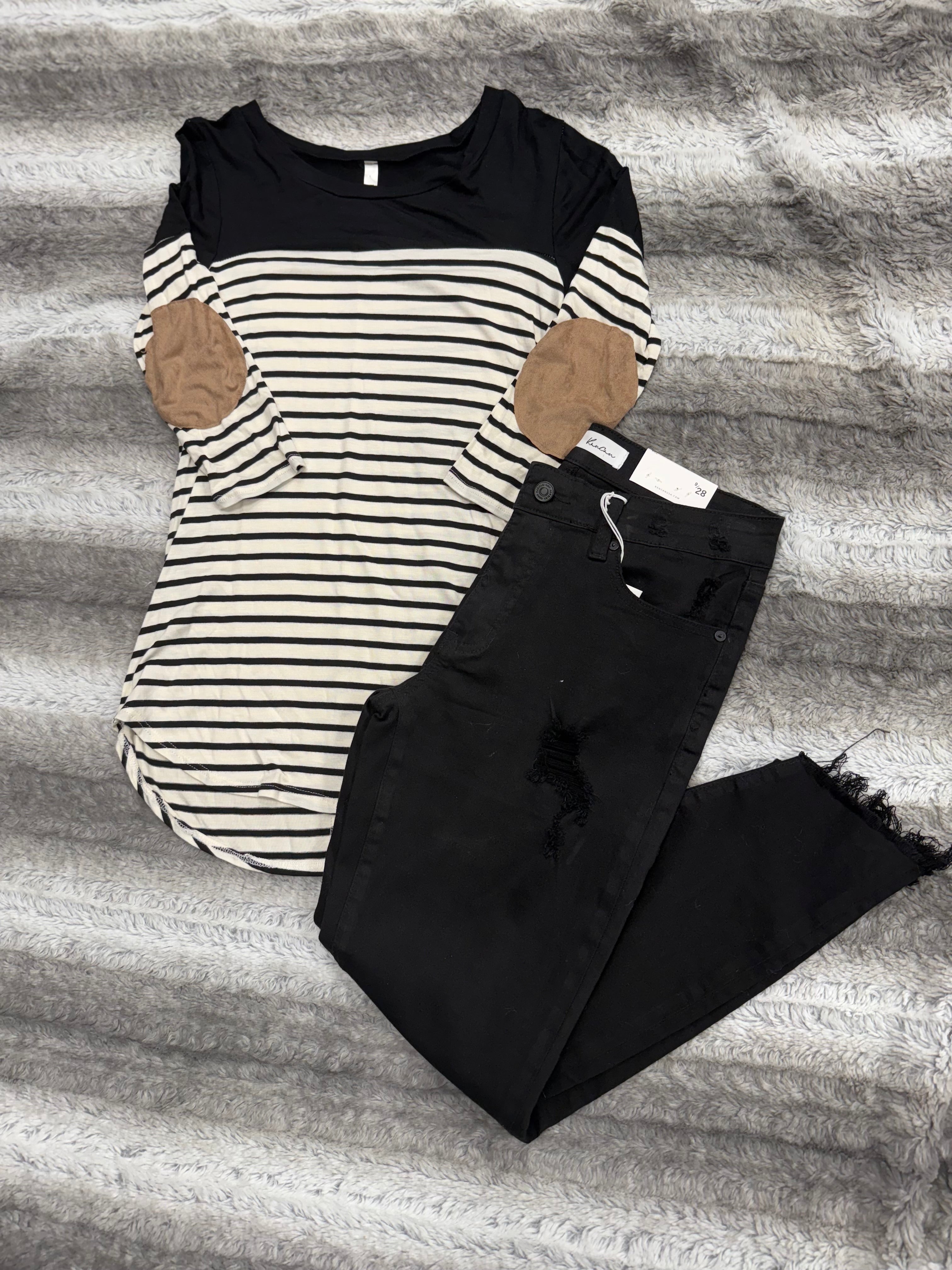 Black stripped shirt