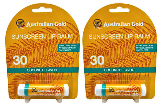 Australian Gold coconut lip balm