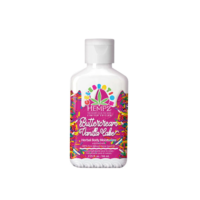 Hempz buttercream vanilla cake