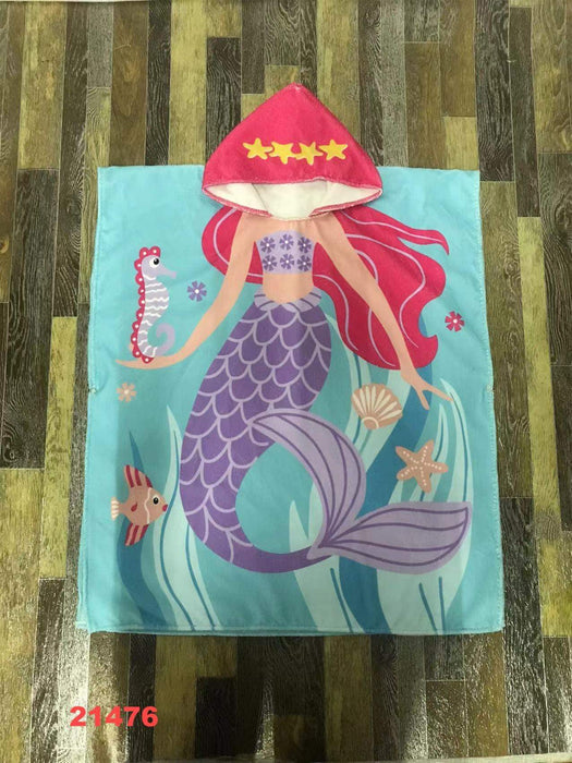 Mermaid hooded towel