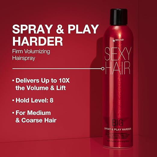 Sexy hair big spray & play harder