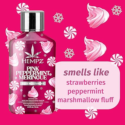 Hempz pink peppermint meringue lotion 2.25oz