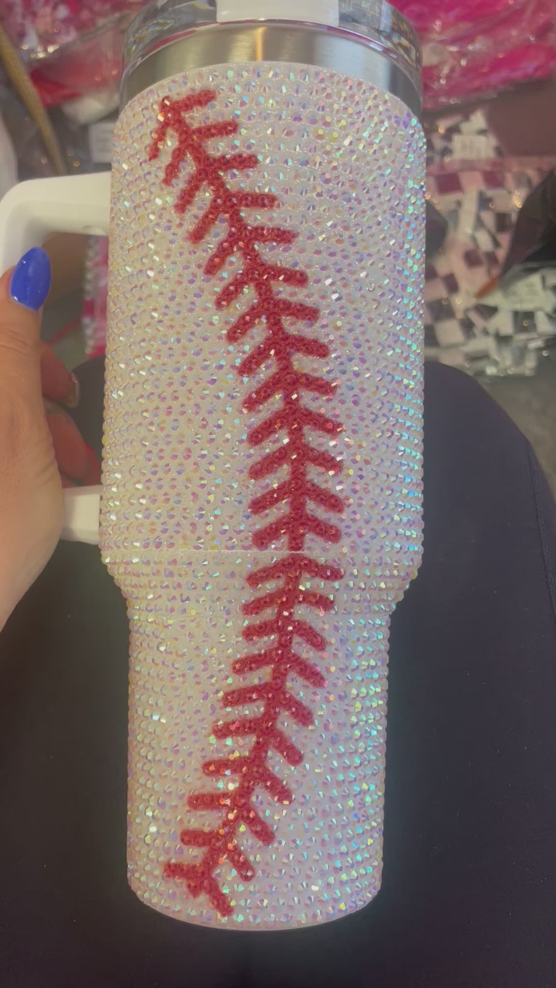Bling baseball cup