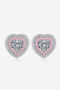 Moissanite Heart-Shaped Stud Earrings Pre-order shipping takes about 3-6 weeks.